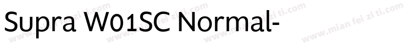 Supra W01SC Normal字体转换